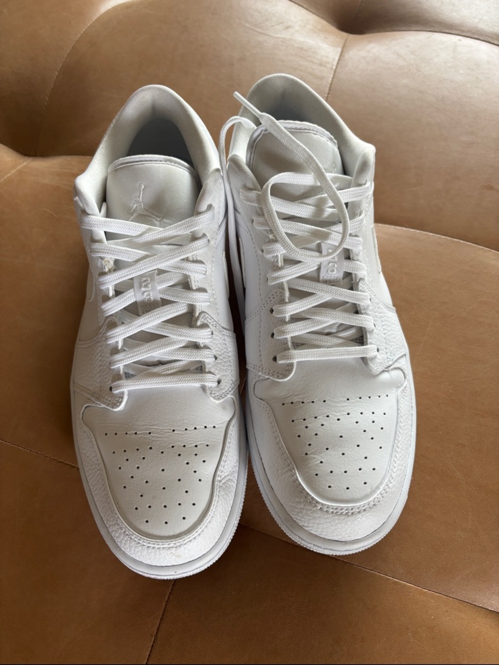 Nike Men’s Air Jordan White Low-Top Sneakers